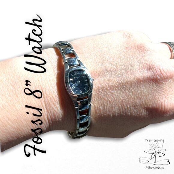 Fossil Silver Tone Watch with 2 Extensions - Picture 3 of 9